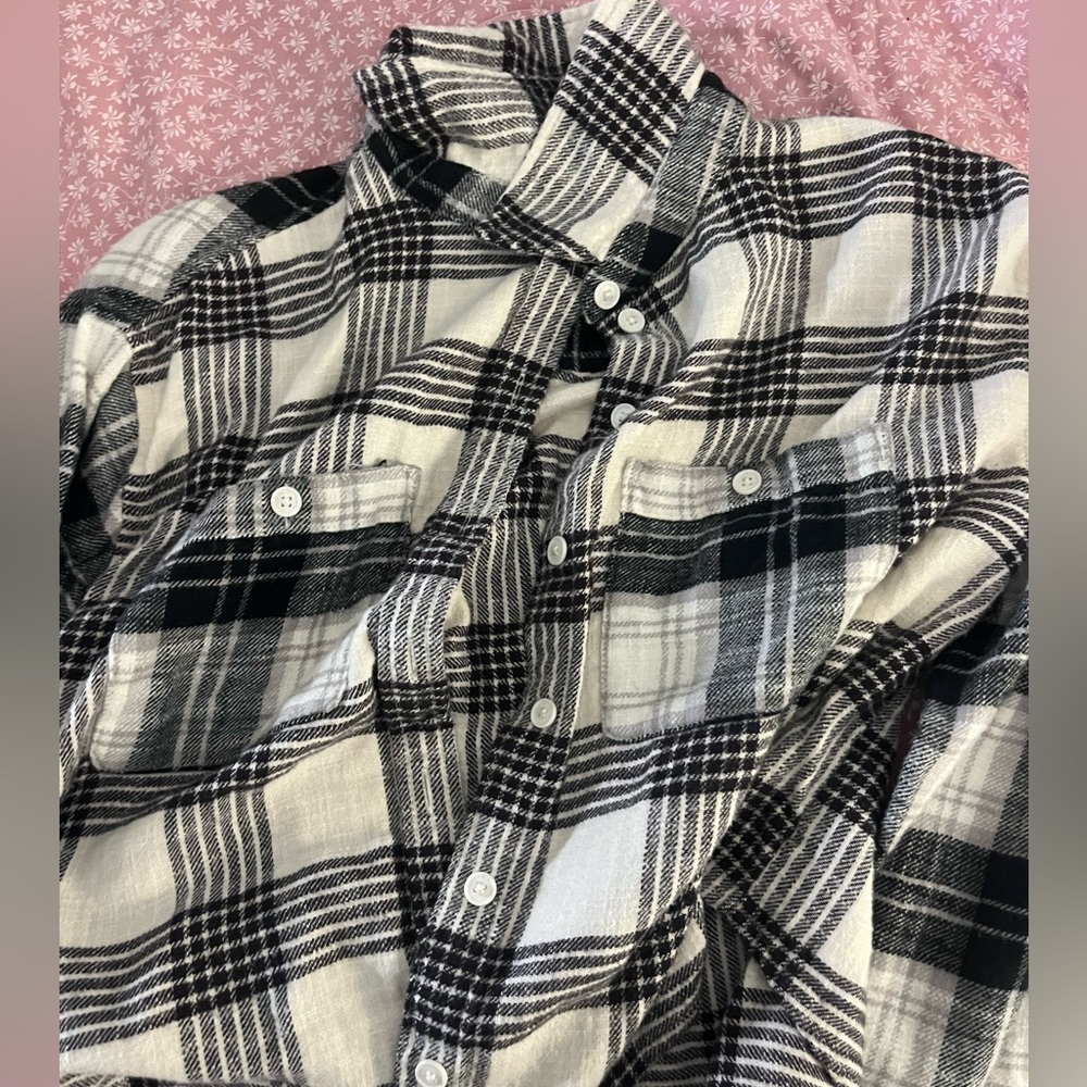 American Eagle Cropped Flannel